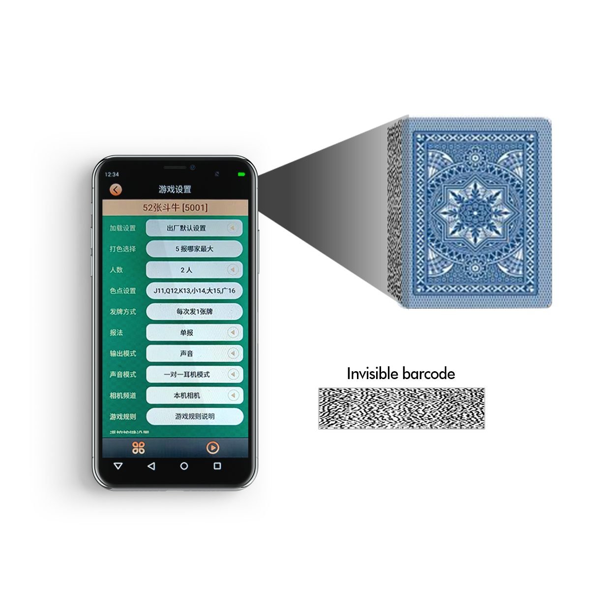 Modiano Cristallo Barcode Invisible Marked Decks Poker for Scanning Poker Camera & Poker Analyzer - Image 4