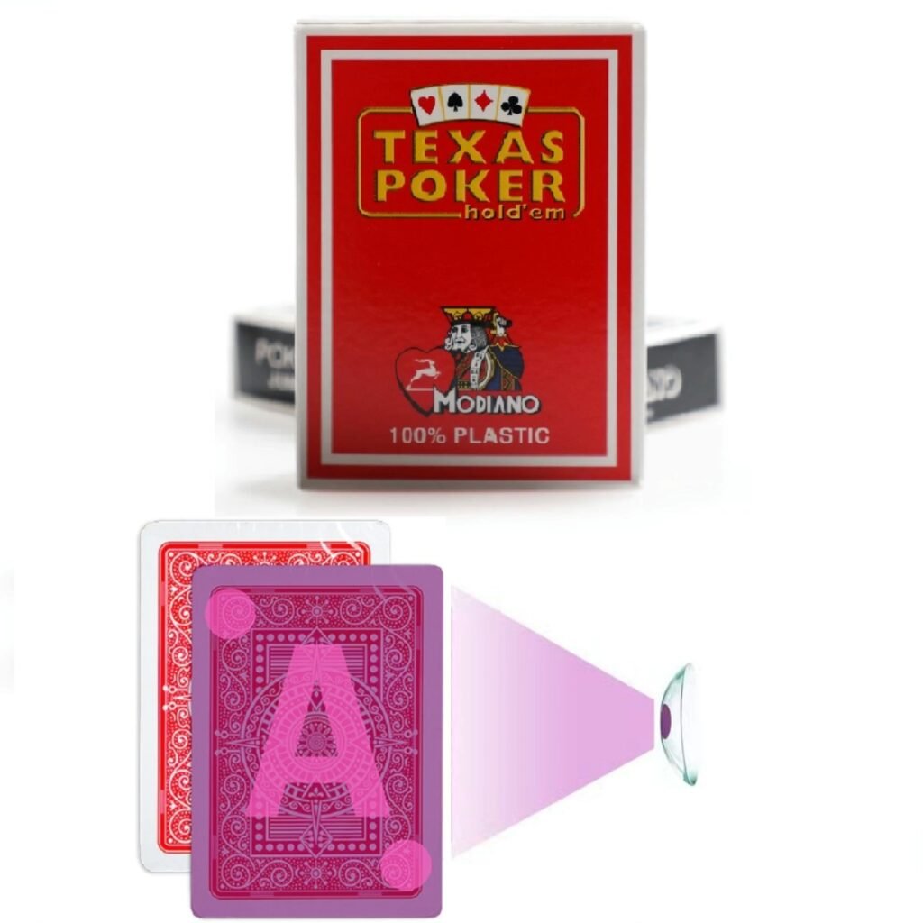 莫迪亚诺德克萨斯扑克标记的扑克隐形眼镜卡