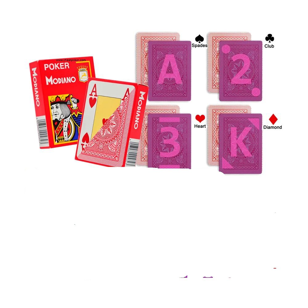 Modiano Cristallo Cheat Playing Cards With Luminous Ink Marks - Image 3