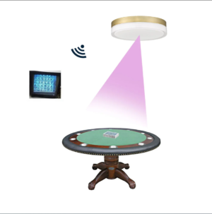 Ceiling Light Spy Camera Poker Cheat Card Scanner for Poker Analyzer