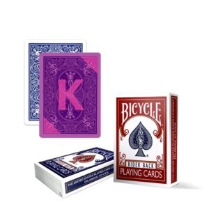Bicycle Rider Back Contact Lenses Marked Cards for Invisible Ink And Glasses