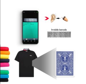 T-shirt High Speed Poker Cheating Scanning Camera, Barcode Marked Deck