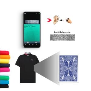 T-shirt High Speed Poker Cheating Scanning Camera, Barcode Marked Deck