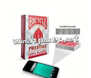100% Plastic Bicycle Prestige Barcode Playing Cards For Omaha Poker Vs Texas Hold’em