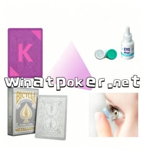 Bicycle Luminous Marked Cards Silver for Invisible Ink Contact Lenses