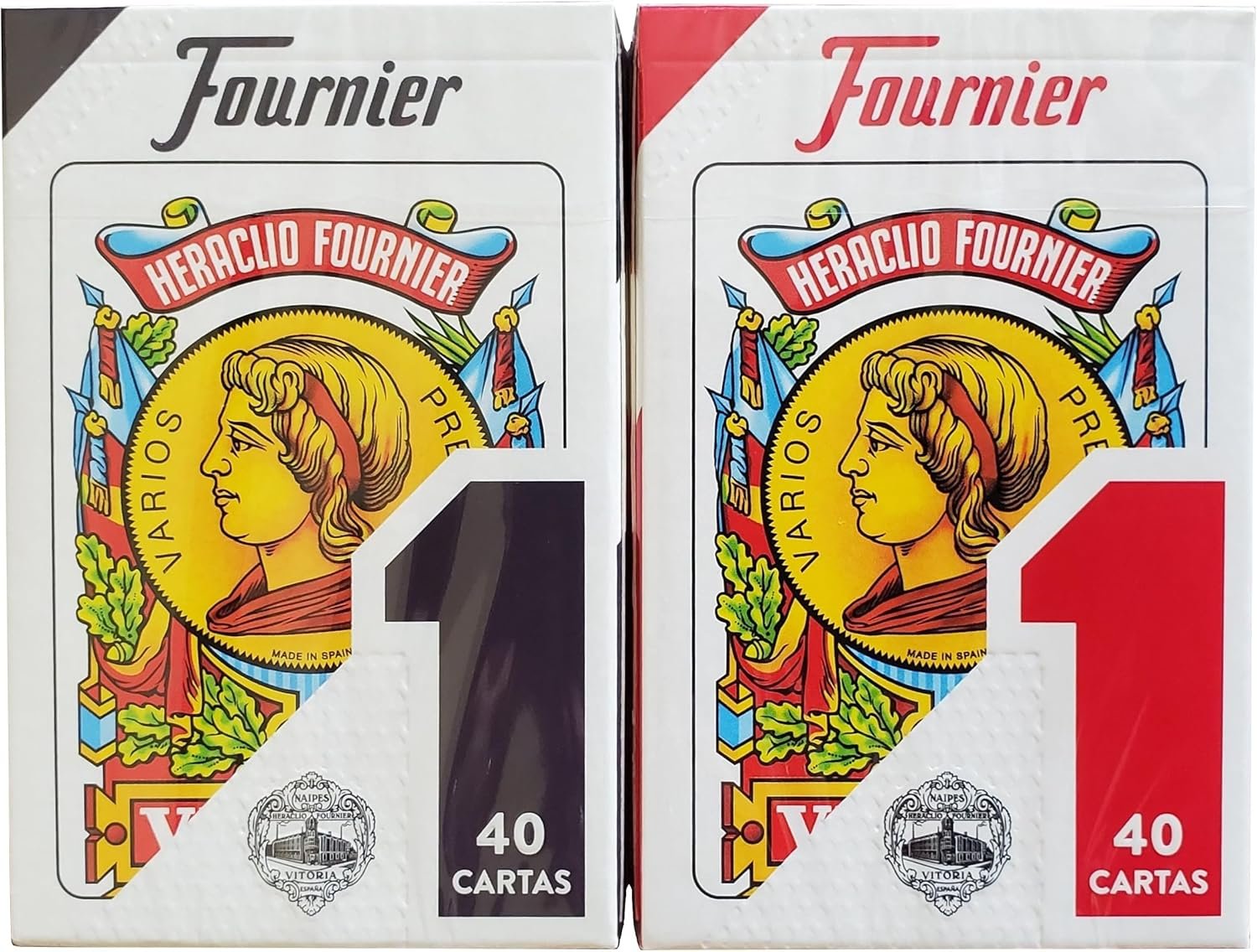 Heraclio Fournier F20984 No. 1 Spanish Plastic Marked Playing Cards For Infrared Sunglasses & UV Contact Lenses - Image 2