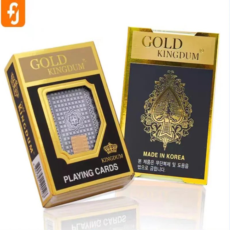 Infrared Marked Korean Gold Kingdum Plastic Playing Cards For Poker Cheating Contact Lenses